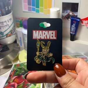 Loki enamel pin